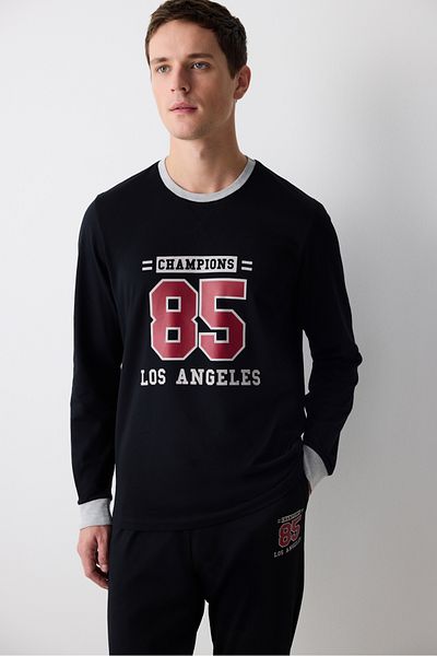 Penti Σετ πιτζάμες Champions Black Jogger Pants