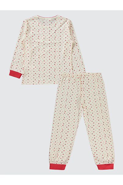 Civil Girls 6-9 Years Girl's Ecru Pajama Set