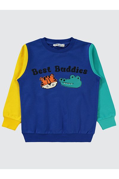 Civil Boys 2-5 Years Boy Saks Blue Sweatshirt