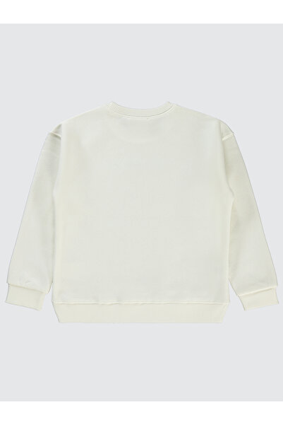 Civil Girls Kız Çocuk Sweatshirt 6-9 Yaş Ekru