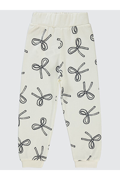 Civil Girls 2-5 Years Old Girl's Ecru Sweatpants