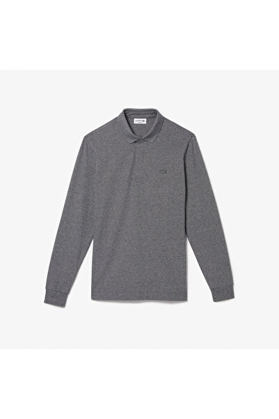 Lacoste Erkek Regular Fit Uzun Kollu Koyu Gri Paris Polo
