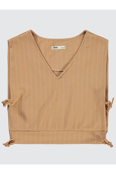 Civil Girls Beige Suit Set for 10-13 Years Old Girls