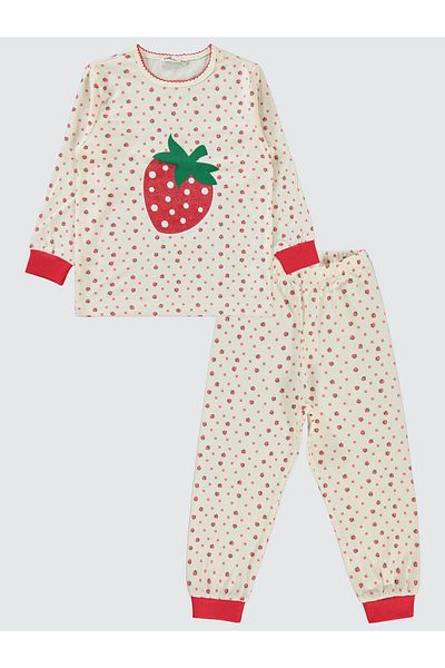 Civil Girls 2-5 Years Old Girl's Pajama Set - Ecru