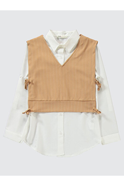 Civil Girls Beige Suit Set for 10-13 Years Old Girls