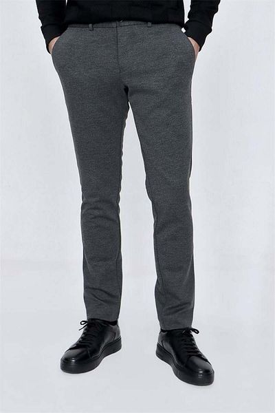 İmza Smoked Elastic Side Pocket Casual Slim Fit Trousers 1003225174
