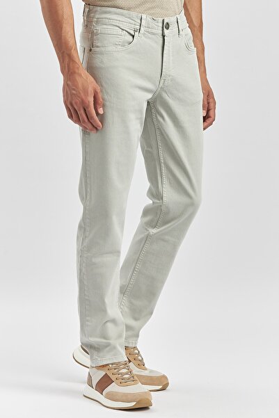 İmza Taş Rengi Pamuklu 5 Cep Casual Slim Fit 5 Cep Pantolon 1003240319