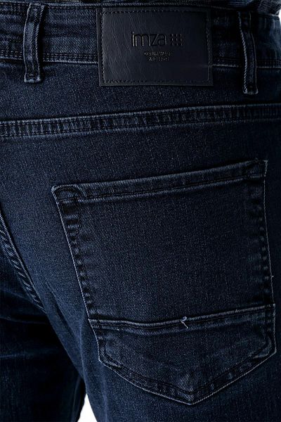 İmza Dark Navy Gabardine 100% Cotton 5 Pocket Slim Fit Slim Fit Casual Denim Trousers1023235163