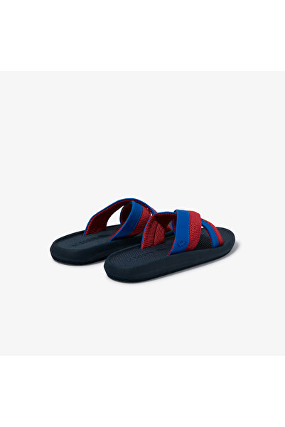 Lacoste Croco Cross Strap 1201Cfa Kadın Mavi Deri Terlik