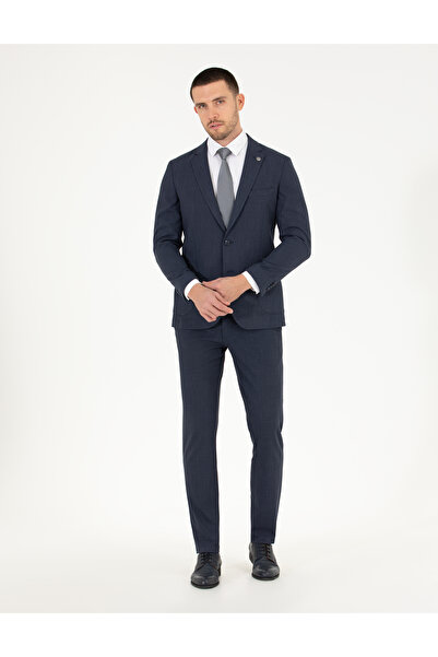 Pierre Cardin أزرق كحلي سابق. بدلة رسمية ضيقة 50269200-VR033