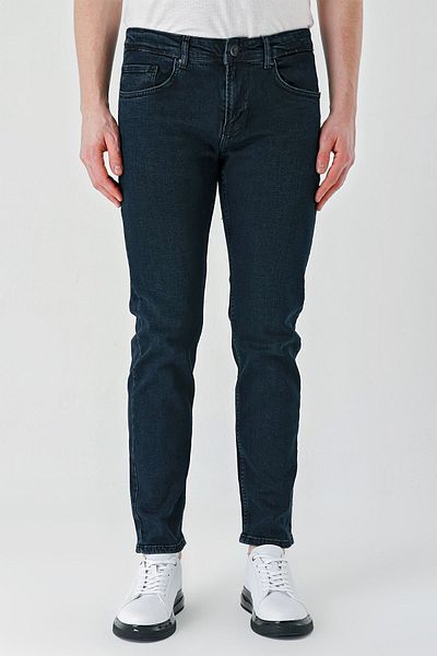 İmza Σκούρο καφέ Gabardine 5 Pockets Slim Fit Slim fit Casual τζιν τζιν παντελόνι 1023240150