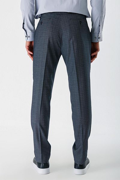 İmza Dark Navy Blue Flexible Side Pocket Slim Fit Classic Trousers 1003240153