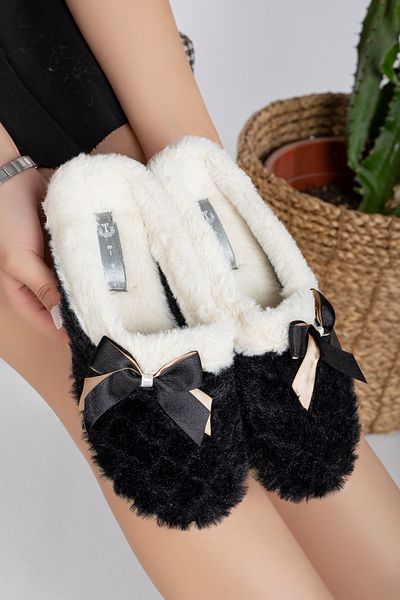 Slipcat Winter Women's House Slippers - Closed and Bow