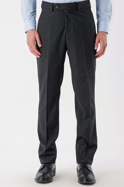 İmza Pantaloni clasici slim fit, flexibili, antracit închis, cu buzunare laterale 1003235122