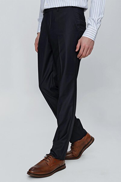 İmza Navy Blue Side Pocket Comfort Fit Classic Trousers 1003235005