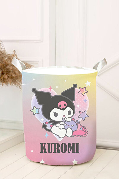 dekomingo سلة ألعاب غرفة الأطفال والرضع من قوس قزح كورومي