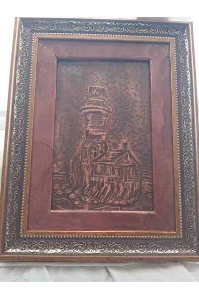 GALİP ÇERÇEVE DUVAR İÇİN BAKIR RÖLYEF ÇALIŞMASI DENİZ FENERİ