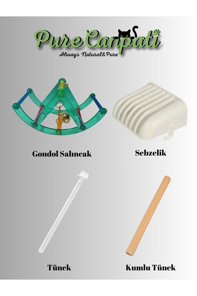 PureCanpati Gondola Swing and Cage Accessory Set
