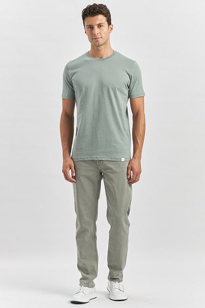 İmza Μπλουζάκι Green Slim Fit Crew Neck - Κοντό μανίκι, μασίφ υφασμάτινο πόδι 1011240193