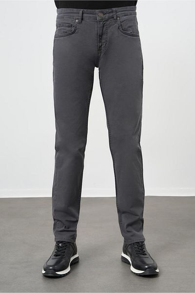 İmza Dark Anthracite Cotton 5 Pocket Casual Slim Fit 5 Pocket Pants 1003245319