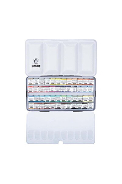 Schmincke Horadam Aquarell Metal Kutu Artist Sulu Boya Seti 48 X Yarım Tablet 74448