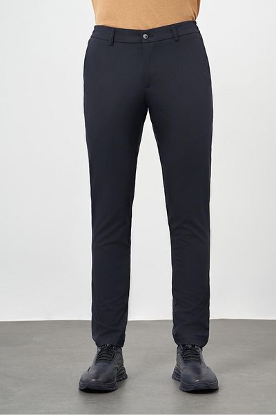 İmza Dark Navy Blue Stretchy Side Pocket Casual Slim Fit Jogger Pants 1003245159