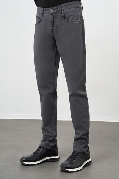 İmza Dark Anthracite Cotton 5 Pocket Casual Slim Fit 5 Pocket Pants 1003245319