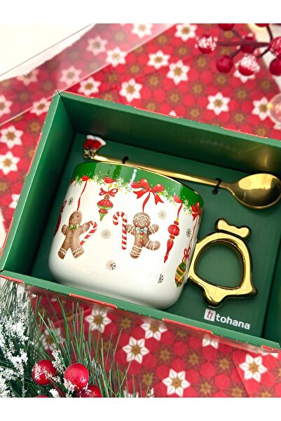 Tohana Happy New Year, New Year's Themed Special Boxed Mug & Spoon Gift