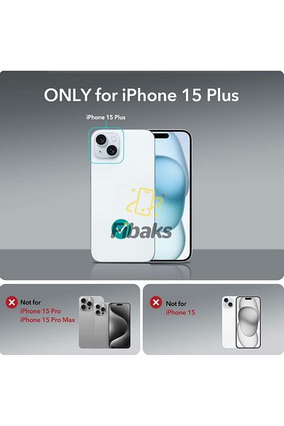Fibaks حافظة متوافقة مع هاتف Iphone 14 Plus / 15 Plus مع حماية للكاميرا وقماش سائل ناعم من الداخل