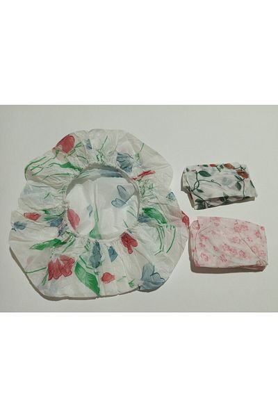 hagiki (6PCS) 3-Piece Shower Cap Hair Cap