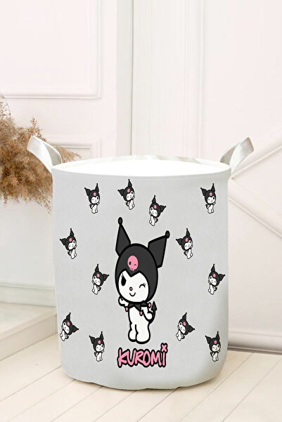 dekomingo COȘ DE JUCĂRII CAMERA BEBEȘILOR ȘI COPIILOR KUROMI GRI