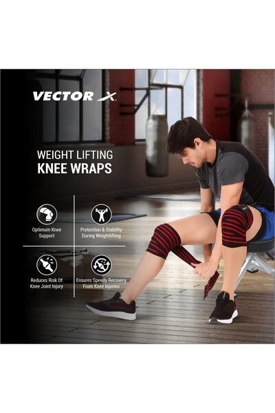 Vector X WLB-10 Heavy Knee Wrap, One Size