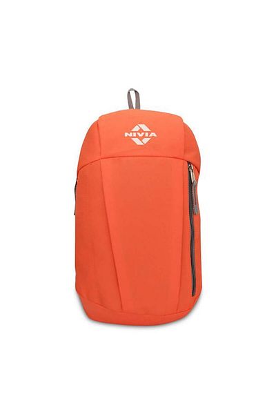 Nivia Pulse Backpack | Polyester (Orange, Standard) Shoulder Bag | Fitness Bag } Kit Bag | Casual