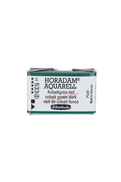Schmincke Horadam Aquarell Artist Sulu Boya Tam Tablet Seri 4 533 Cobalt Gree...