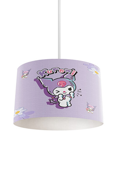 dekomingo ÇİÇEKLİ LİLA KUROMİ BEBEK VE ÇOCUK ODASU SARKIT AVİZE