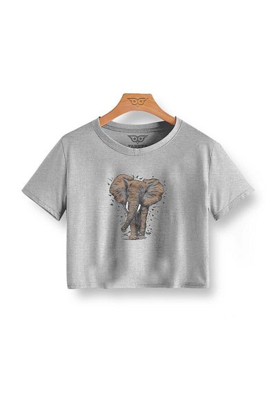 Tarrzzcom Wise Owl Crop T-Shirt Cotton Short Sleeve Crew Neck Crop Top T-shirt