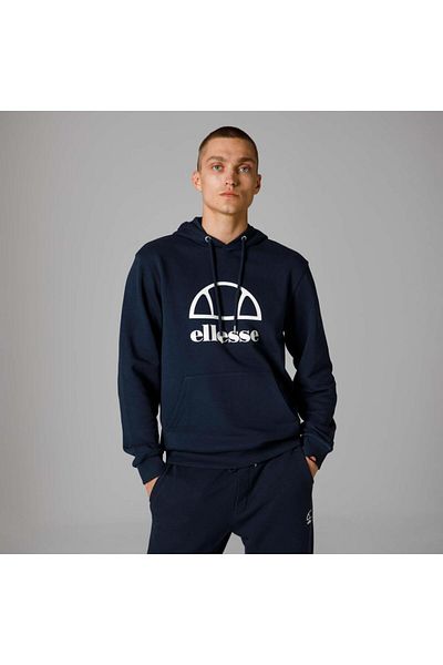 Ellesse Мъжки суитшърт с качулка, тъмносин, Em253