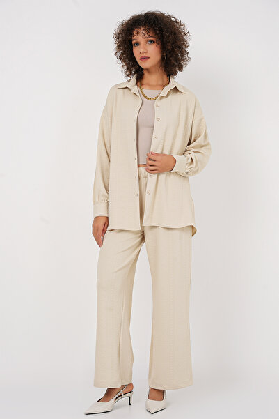 Bigdart 6685 Model Shirt and Trousers Set - Cream Color