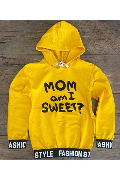 TRENDİMİZBİR Αγόρι Mom Am I Sweet Written Seasonal φούτερ