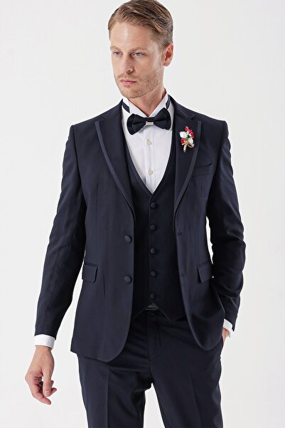 İmza Dark Blue Removing Mono Collar Vest 6 Drop Keyfit 1001230202   Team