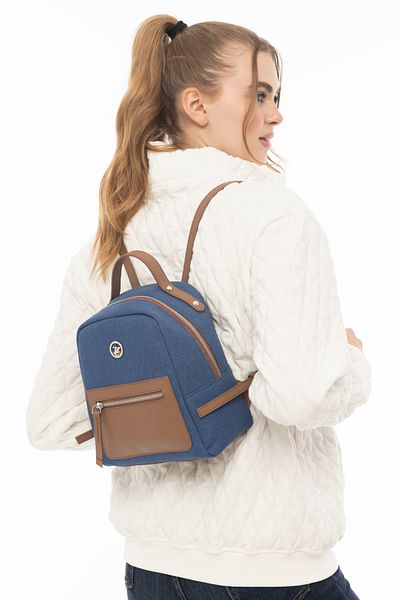 Beverly Hills Polo Club Navy Blue Women's Backpack 05Bhpc8047