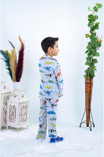 MAXI DRY Children's Pajamas Set, Dinosaur Print, 3-14 Years