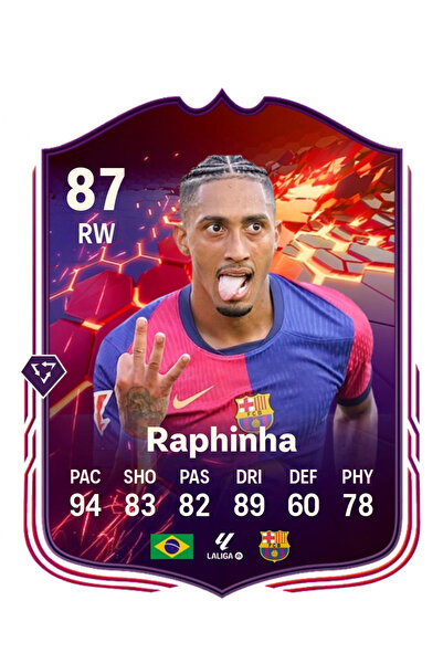BERKANTTP بطاقة Raphinha FC 25 Trailblazers Fut