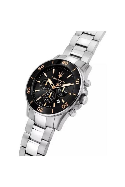 Maserati R8873600001 All Functions Active Steel Band with Bracelet Gift 10 Atm Water Resistant