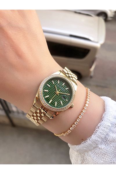 Homies Homi̇es Women's Wrist Watch Stainless Steel Cord 3 Atm Waterproof Calendar Wrist Watch