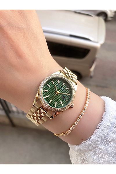 Homies Homi̇es Women's Wrist Watch Stainless Steel Cord 3 Atm Waterproof Calendar Wrist Watch