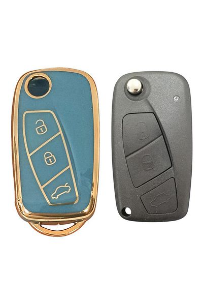 babikamium Fiat Linea Ducato Boxer Jumper - Gray Finish Auto Key Control Case