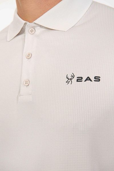 2AS Tricou tip polo cu gât