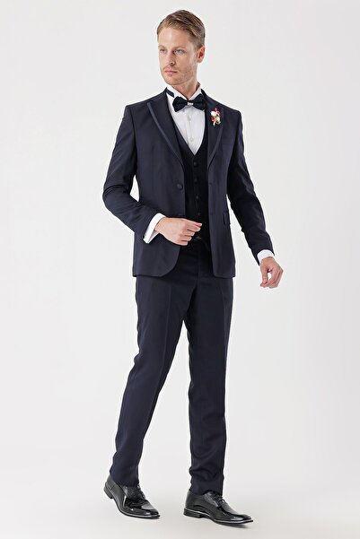 İmza Dark Blue Removing Mono Collar Vest 6 Drop Keyfit 1001230202   Team