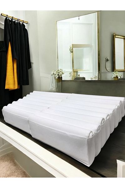 Balkan Room 2 Τεμάχια Λευκό Ακορντεόν Τύπος Μεγάλο Συρτάρι 8 Διαμερισμάτων Organizer Ντουλάπα Σετ 40x32x12 cm
